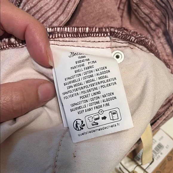Bellerose Parthe Cord Corduroy pants– Dusty Pink (Flawed) - Picture 14 of 16